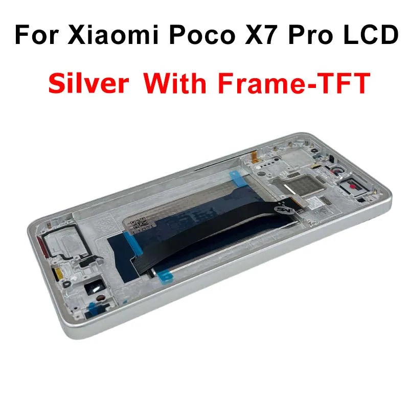 Display OLED da 6,67" per Xiaomi Poco X7 LCD 24095PCADG, display touch digitizer per Poco X7 Pro, schermo 2412DPC0AG, parti di assemblaggio