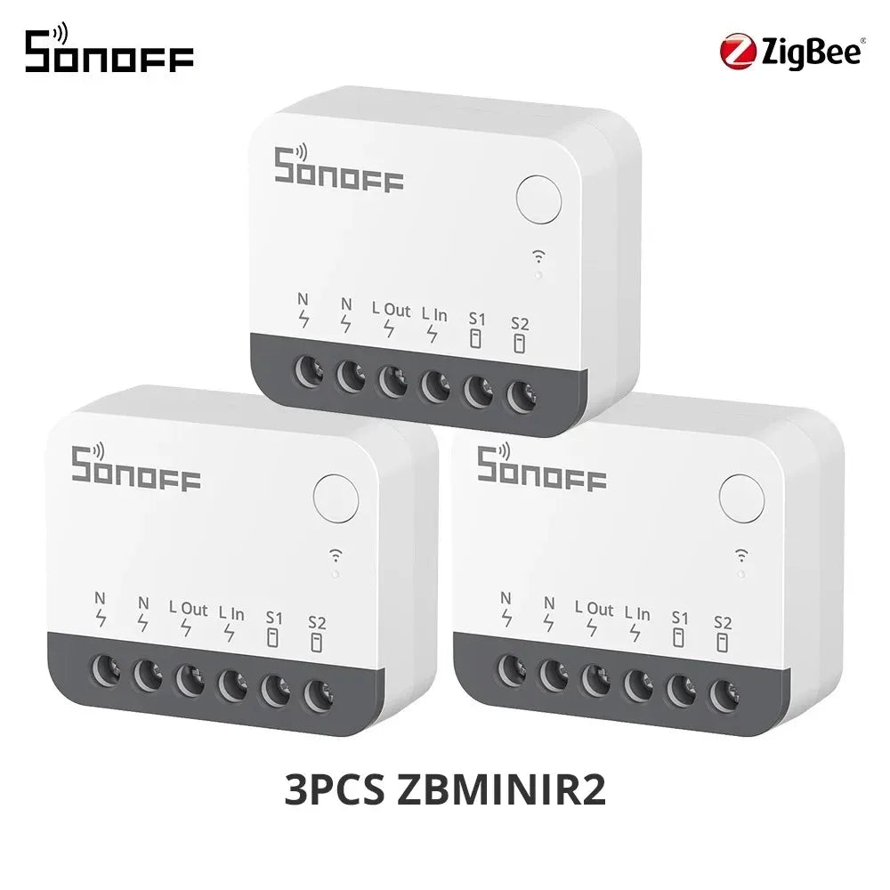 SONOFF ZBMINIR2 Extreme Sonoff Zigbee Switch Sonoff Zbmini R2 Dimensioni più piccole Controllo bidirezionale Temporizzatore sicuro Richiesta cavo neutro