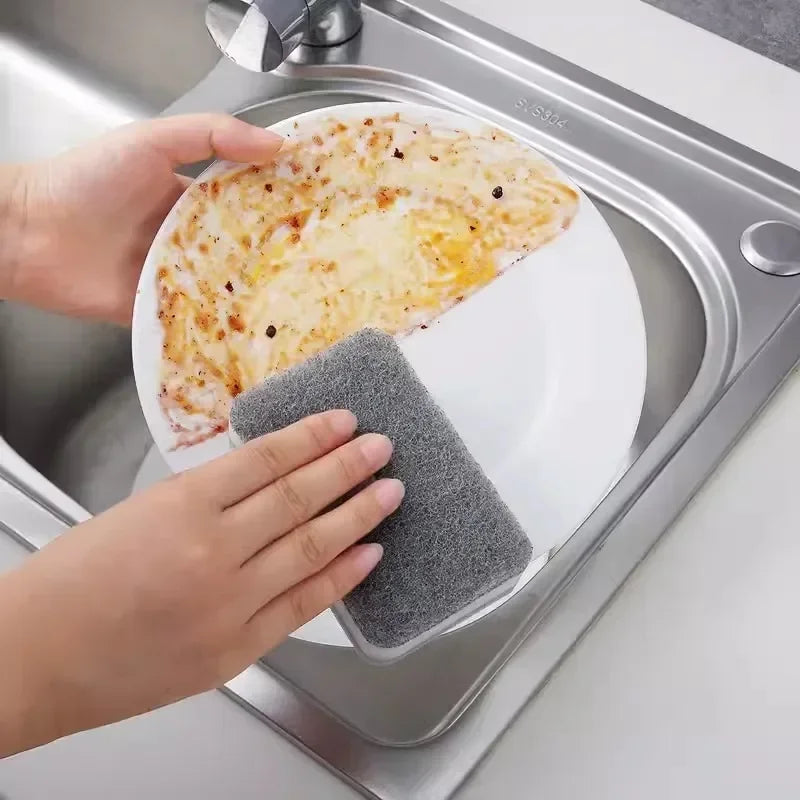 Spugne per pulizia magiche a tre strati Spugne riutilizzabili per pentole per lavare i piatti Spugne per cucina domestica Salviette per spazzole Strumenti puliti