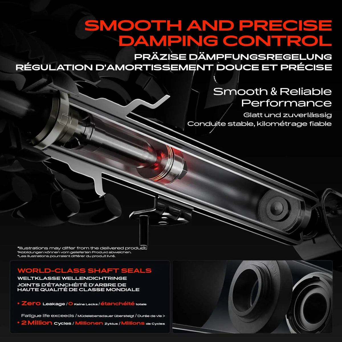 Ammortizzatore posteriore Frankberg 2X per Fiat 500 500/595/695 500C/595C/695C Panda Ford Ka Bj dal 2006 50707568 343486