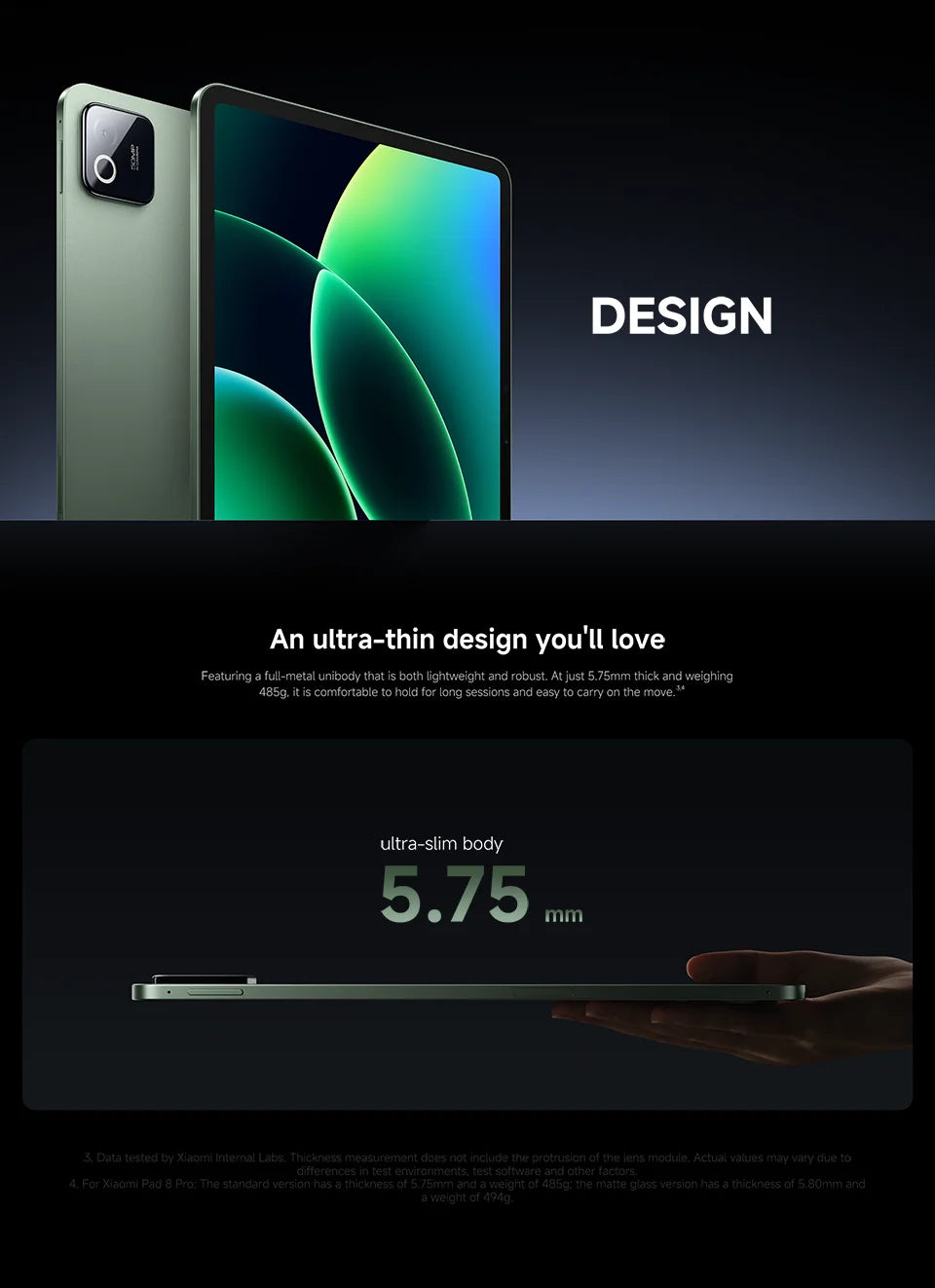 Xiaomi Pad 8 Pro Versione Globale, Tablet con display da 11.2 pollici 3.2K 144Hz, processore Snapdragon 8-core ® Mi Pad 8 Elite con fotocamera posteriore da 50MP e batteria da 9200mAh
