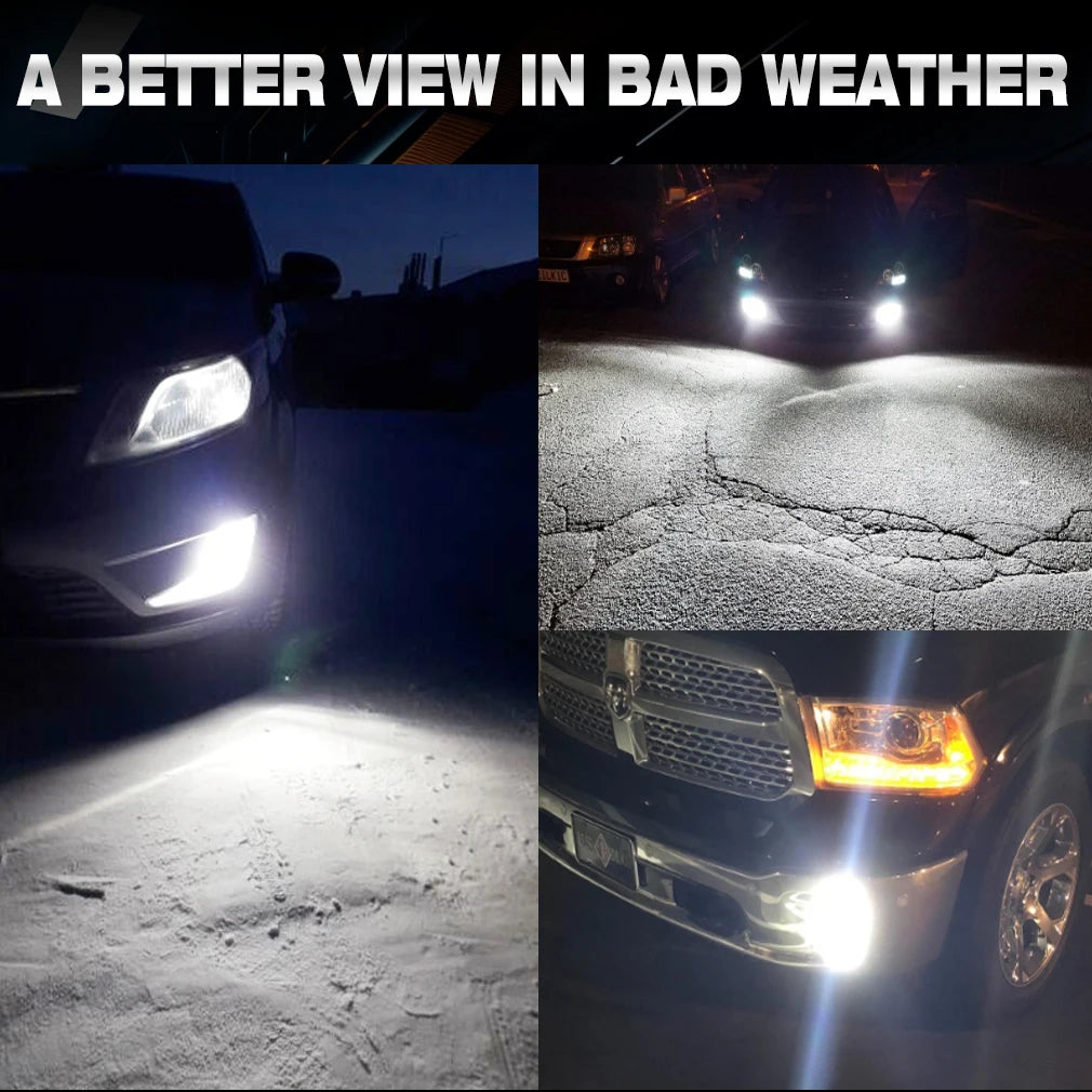 Fari LED XSTORM H7 80W 20000LM, Luci Fendinebbia H4 H11 9005 9006, Lampadine LED Canbus per Auto, Plug & Play 6000k 12V