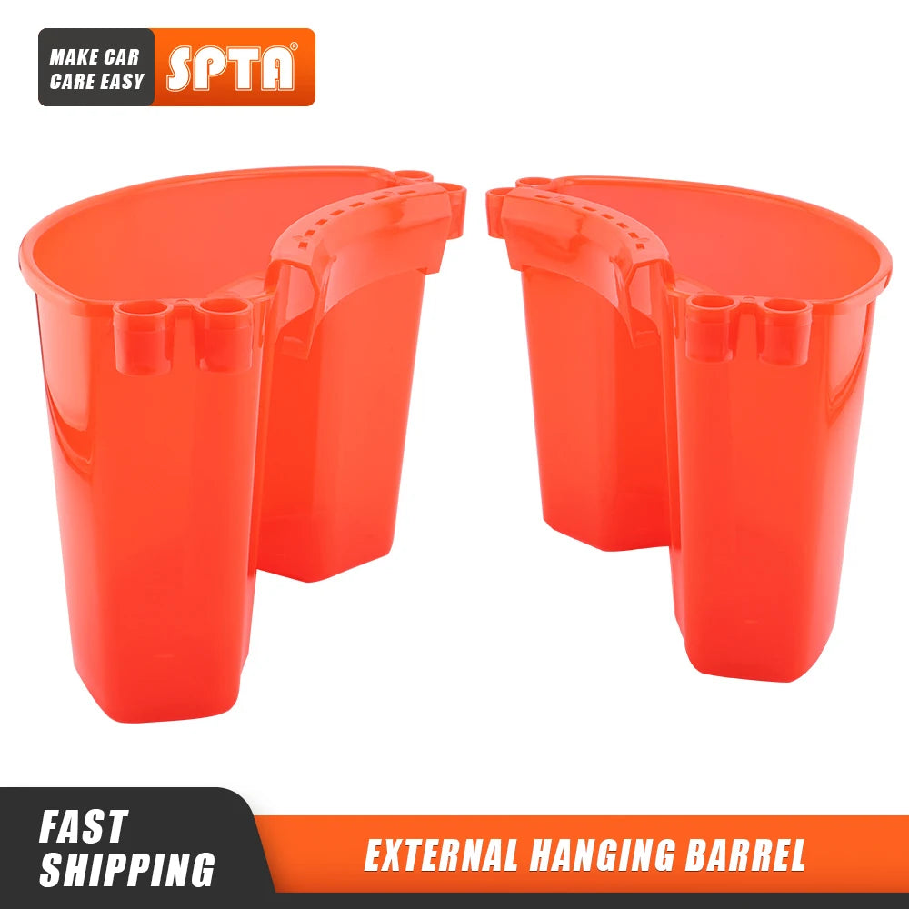 SPTA Universal Bucket Organizer Car Detailing lavaggio Tool Storage Kit barile appeso esterno