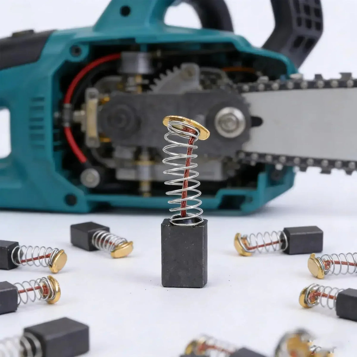 Kit di Sostituzione Spazzole di Carbone per Motore Elettrico, Riparazione Spazzole di Carbone per Utensili Elettrici come Motoseghe, Macchine da Taglio, Martelli e Smerigliatrici Angolari