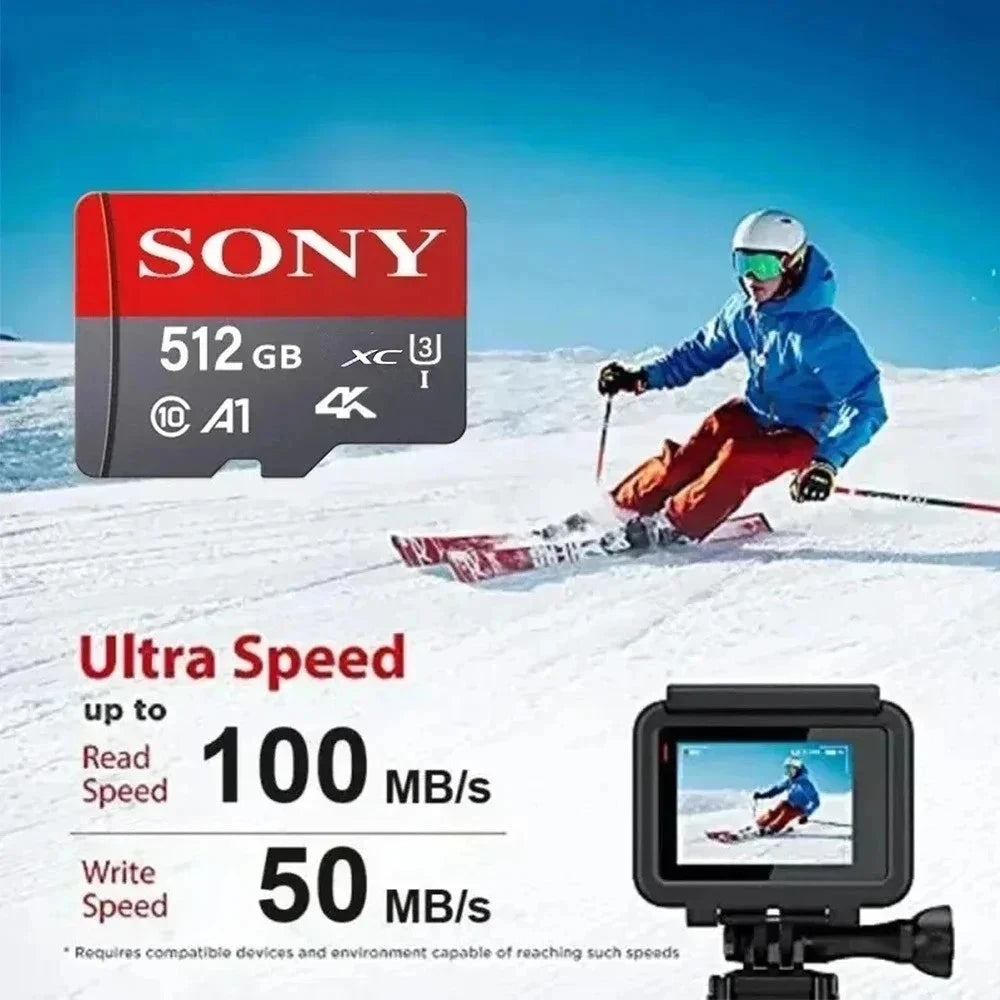 Scheda di Memoria Sony 512GB 256GB 128GB 64GB TF Micro SD Classe 10 UHS-1 Scheda Flash Microsd per Smartphone PC