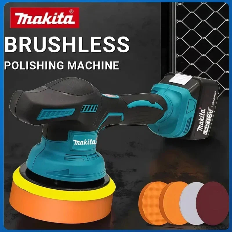 Lucidatrice per Auto Senza Fili Makita, Macchina Lucidatrice Elettrica a 8 Velocità per Riparazione e Lucidatura, 18V-20V