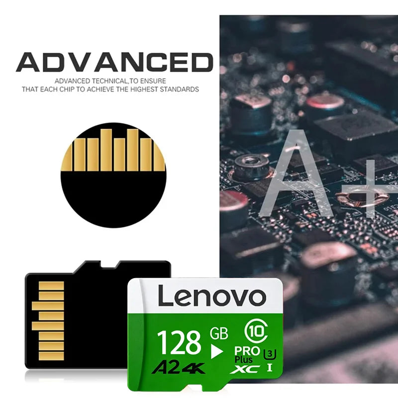 Scheda di Memoria Lenovo ad Alta Velocità 1024GB 512GB 128GB Classe 10 A2 Micro TF SD Card 256GB Spedizione Diretta per Action Camera Gopro
