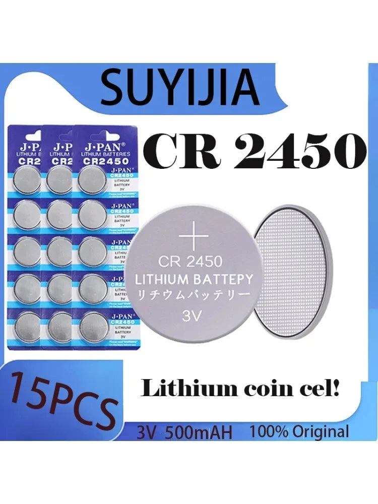 2-60pcs CR2450 batteria 3V batteria a bottone al litio 550mAh CR2450 5029LC LM2450 DL2450 CR2450N BR2450 batteria a bottone cellulare per giocattoli per orologi