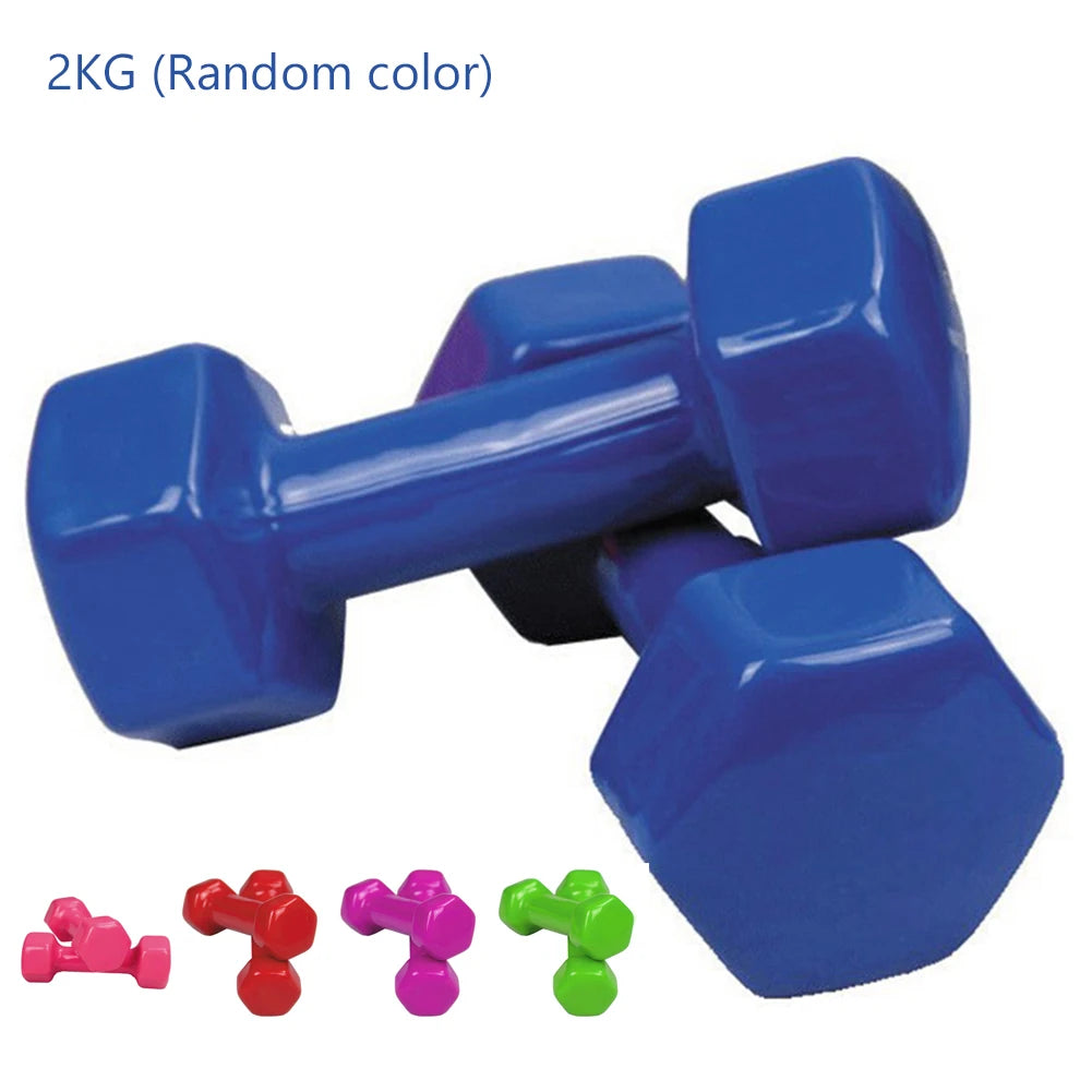 Manubri da donna da 1/2/3/4 kg attrezzature per la casa fitness bilanciere attrezzature in ghisa solida per il dimagrimento del braccio yoga e la perdita di peso