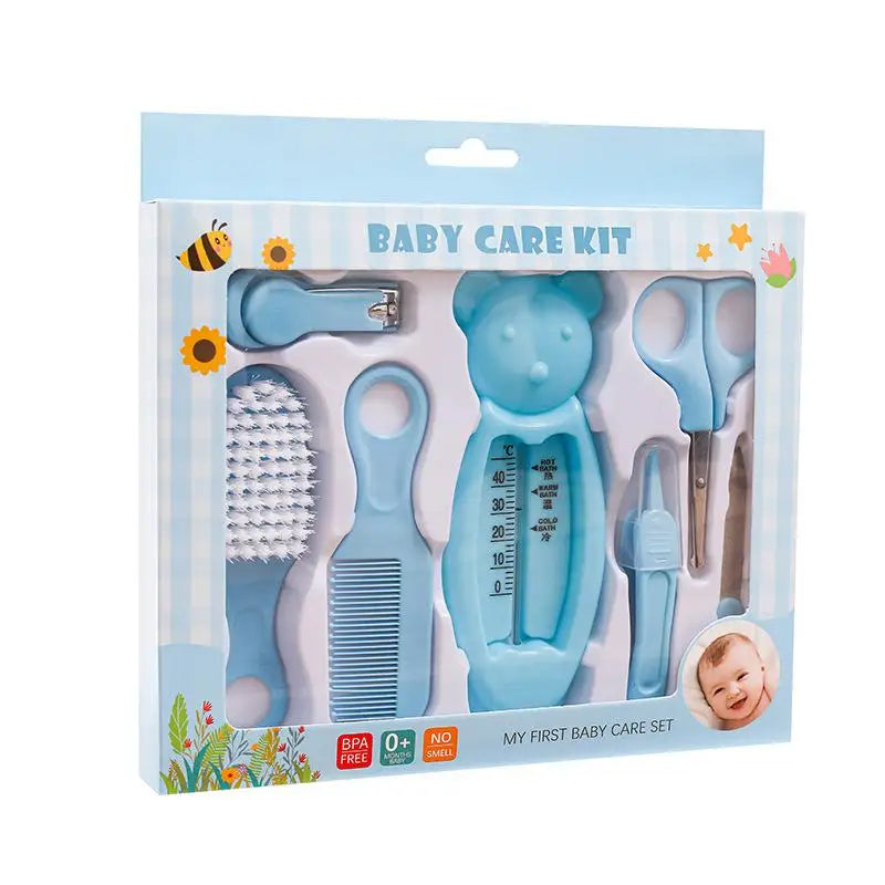 Set di 13 Pezzi per la Cura del Bambino, Kit Portatile per Toelettatura e Cura delle Unghie