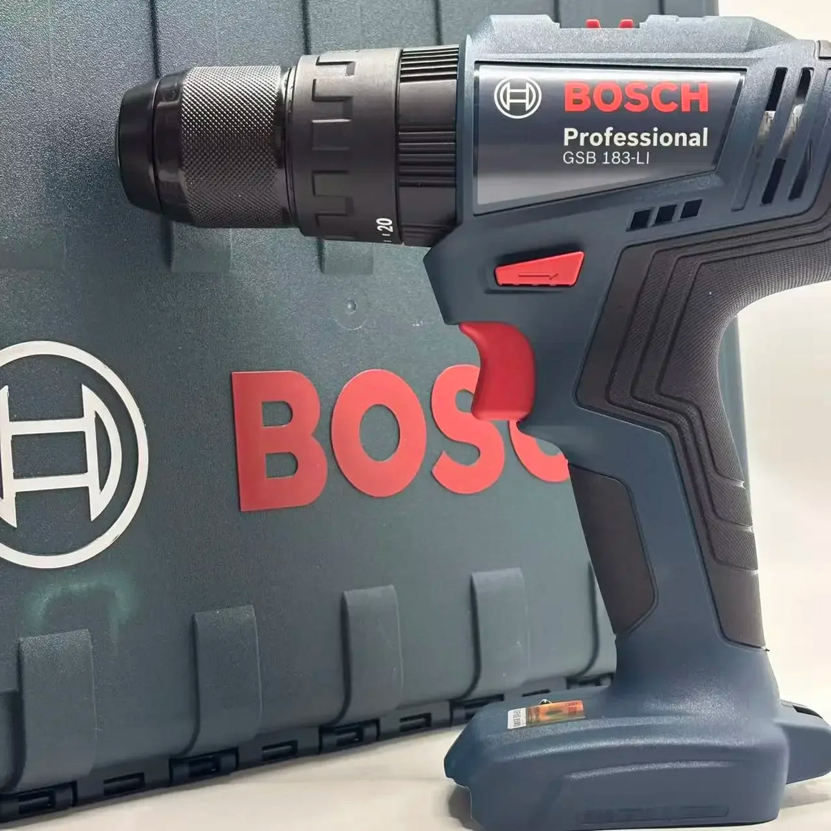 Trapano a Percussione Senza Spazzole Bosch GSB 183-LI 18V 56Nm, Avvitatore Elettrico Cordless per Legno e Metallo