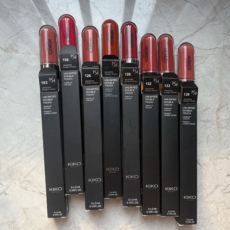 Kiko Milano Edizione Limitata Rossetto a Doppia Punta, Rossetto con Specchio Trasparente, Non Sbiadisce, Non Si Attacca alla Tazza, Lucidalabbra, Trucco