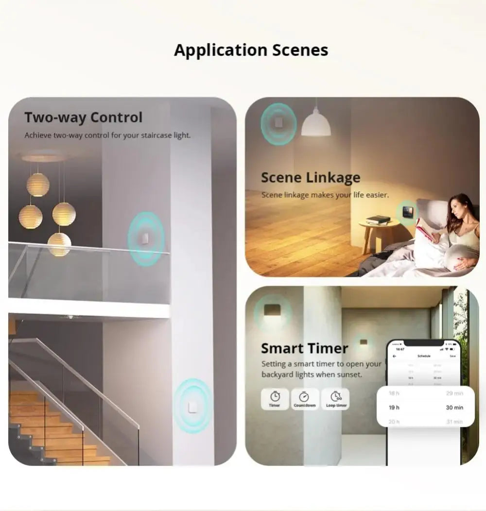 SONOFF ZBMINI L2 Extreme ZigBee Smart Switch Nessun cavo neutro richiesto Interruttore di controllo a 2 vie a 1 banda Funziona vocale Alexa con ZBBridge