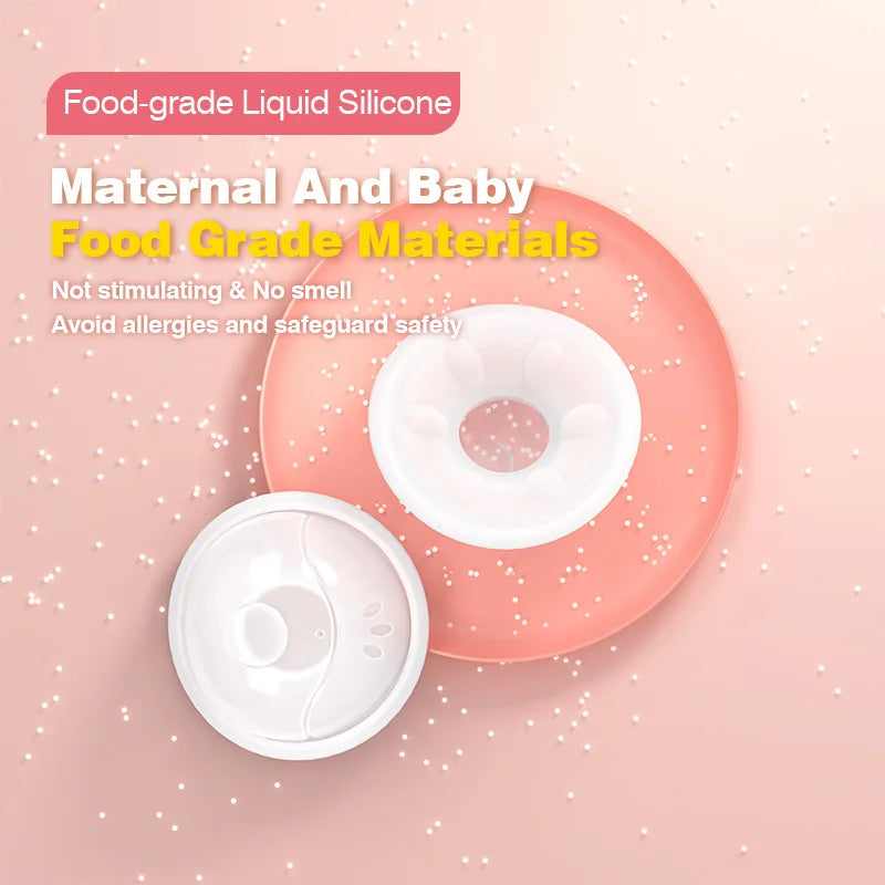 MAMIJOY MSB03 2 pezzi Salvaschermo indossabile per l'allattamento al seno Collettore manuale del latte materno Tazza di raccolta del latte con guscio del seno in silicone