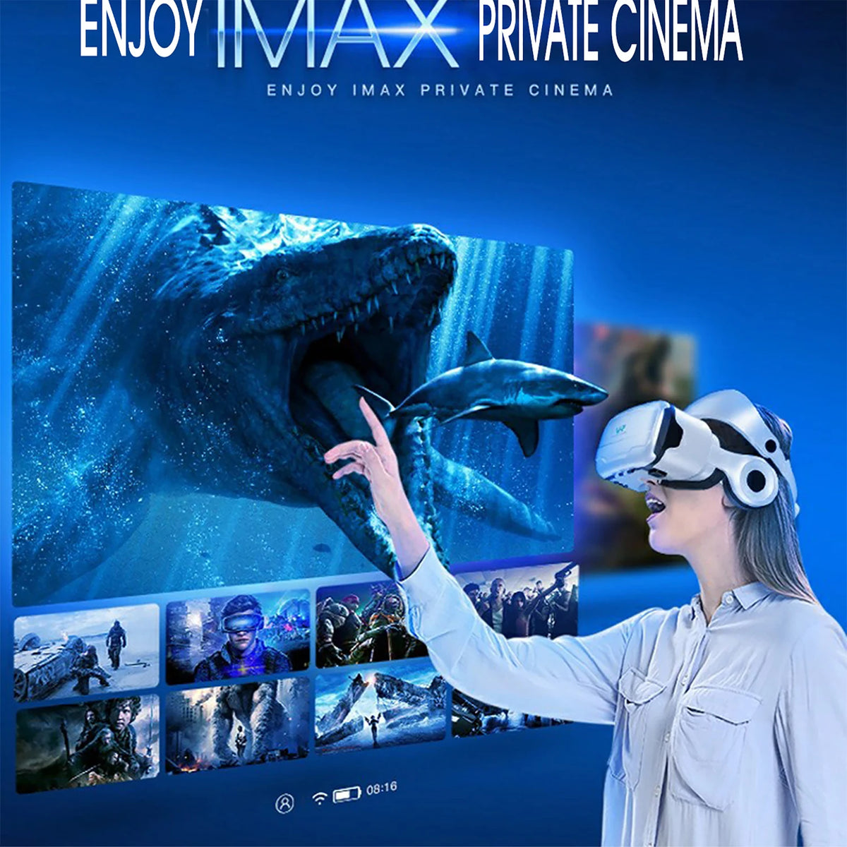 Shinecon occhiali VR per realtà virtuale cuffie 3D dispositivo Viar lenti per casco intelligente occhiali per cuffie per Smartphone cellulare