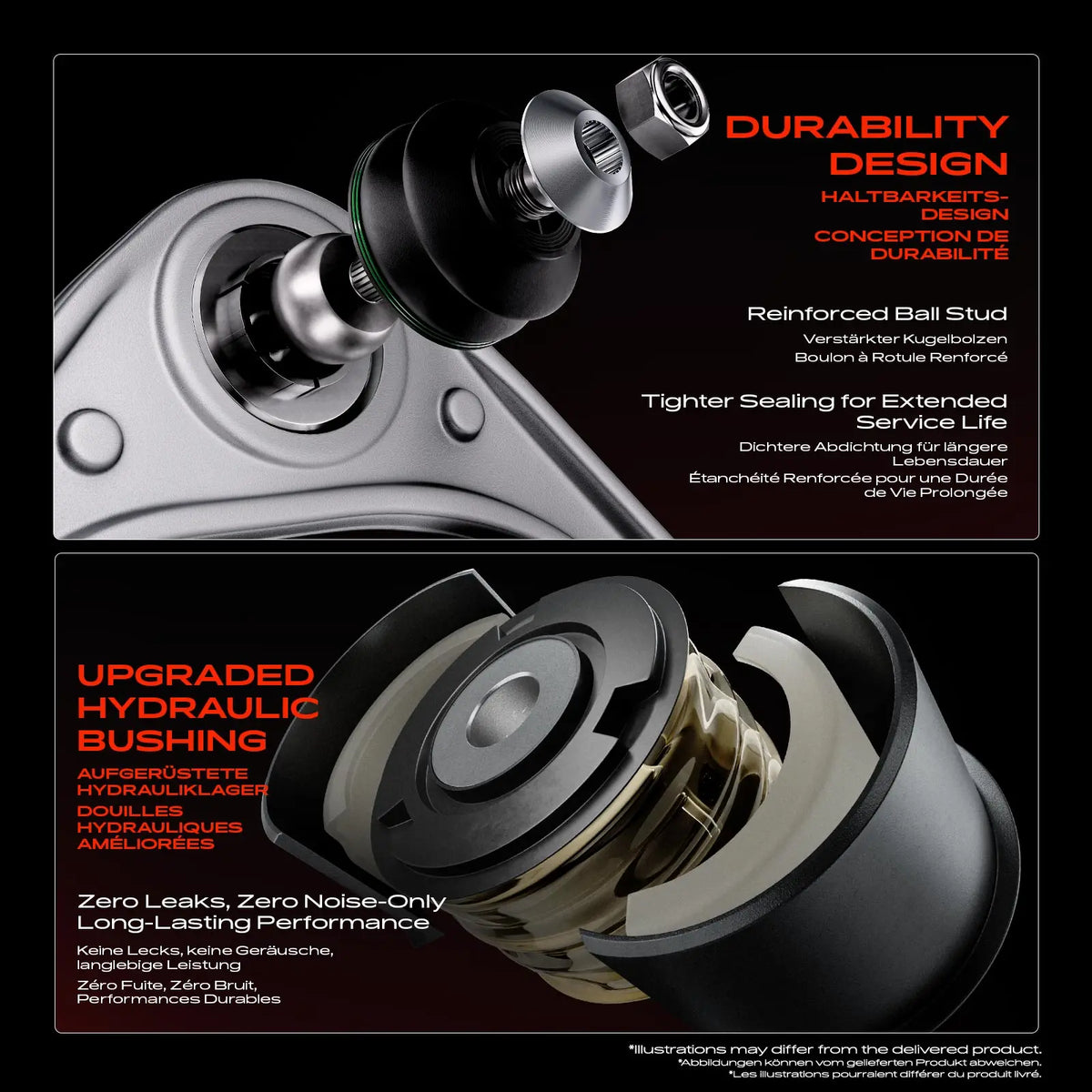 Frankberg 2x Braccio di controllo per asse anteriore per Fiat Grande Punto Panda box/hatchback 1999-2012 51842192 210153 19472 46551732 15768