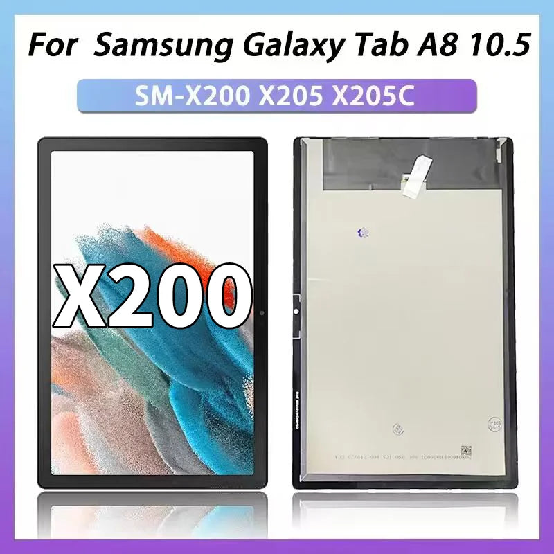 LCD testato per Samsung Tab A8 10.5 (2021) wi-fi SM-X200 LTE SM-X205 Display LCD Touch Screen Digitizer Assembly