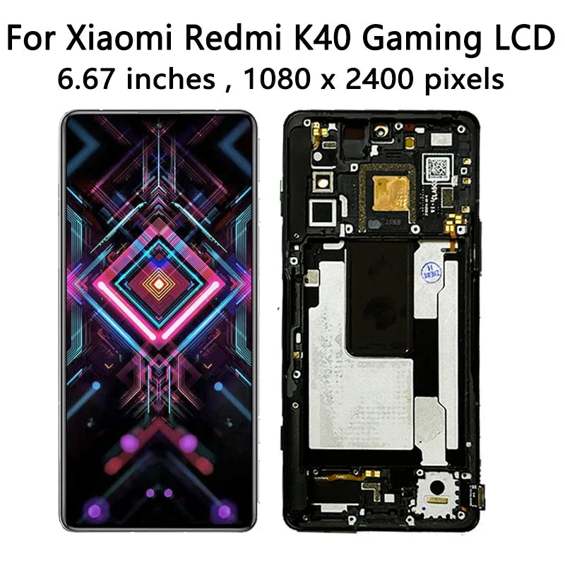 6.67 "AMOLED Per Xiaomi Redmi K40 Gaming M2012K10C Display LCD Touch Screen Digitizer Assembly per Redmi K40 Gaming Edition LCD