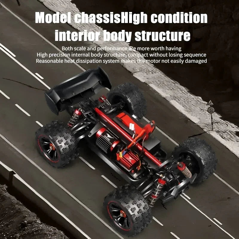 1:14 85KM/H o 50KM/H 4WD RC Auto con telecomando a LED Camion Drift Monster 4x4 ad alta velocità per bambini Vs Wltoys 144001 Giocattoli