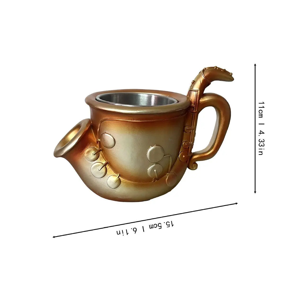 Nuovo unico strumento musicale tazza da caffè creativo 3D sassofono violino tazza nuove tazze tazza di latte regalo di fascia alta ornamenti per il desktop