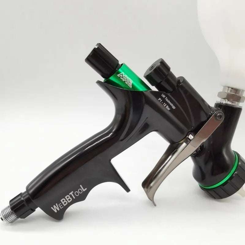 Pistola a spruzzo NVE pistola a spruzzo ad aria con ugello in acciaio inossidabile da 1.3mm per vernice a spruzzo per auto pistola a spruzzo con vernice a base d'acqua aerografo