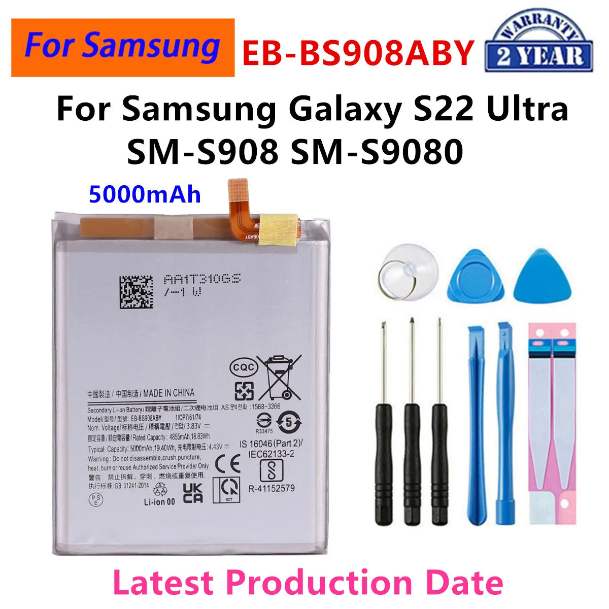 Batteria EB-BS901ABY EB-BS937ABY EB-BS721ABY EB-BS948ABY per Samsung Galaxy S22 S23 S24 S25 S26 Plus Ultra S24 FE S25 Edge