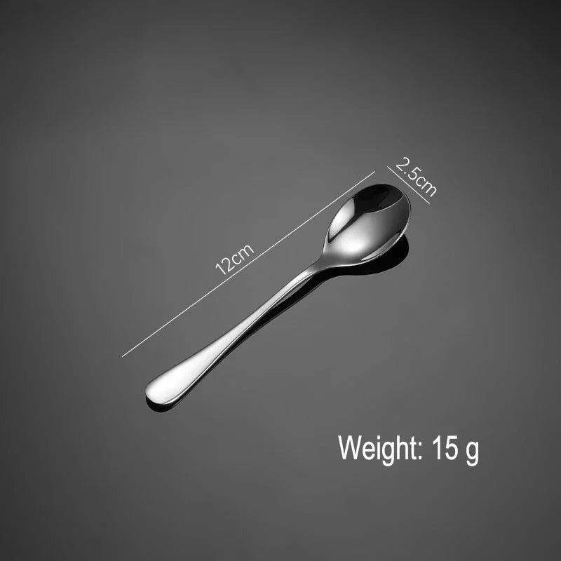 Set di posate da 24 pezzi in acciaio inossidabile, set di stoviglie, cucchiaio e forchetta, coltello, forchetta, cucchiaio da dessert, cucchiaio da tè