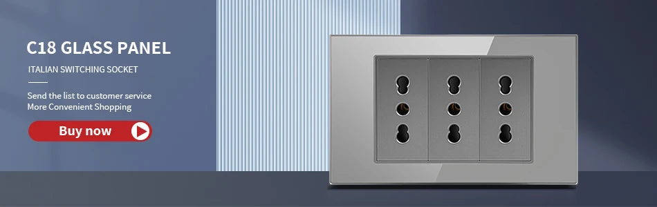 DELEFU Presa a Muro in Vetro Temperato Bianco Italia USB Tipo C Ricarica Rapida Interruttore Schuko TV Satellitare Citofono Cile