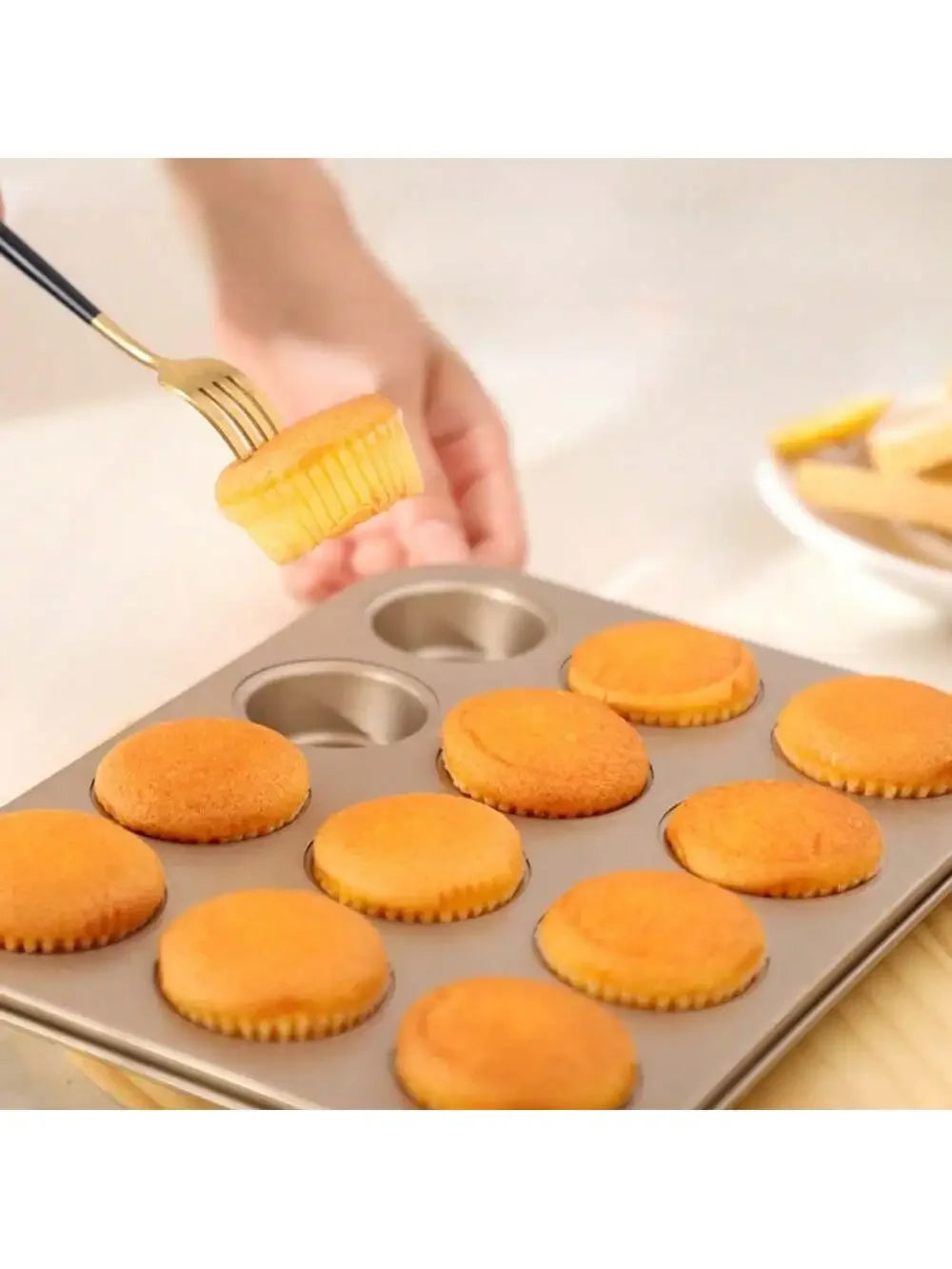 Teglia per cupcake Vassoio per muffin Stampo per cupcake Teglia per muffin Teglia da forno in acciaio al carbonio Teglia per biscotti antiaderente Stampo per torta al microonde