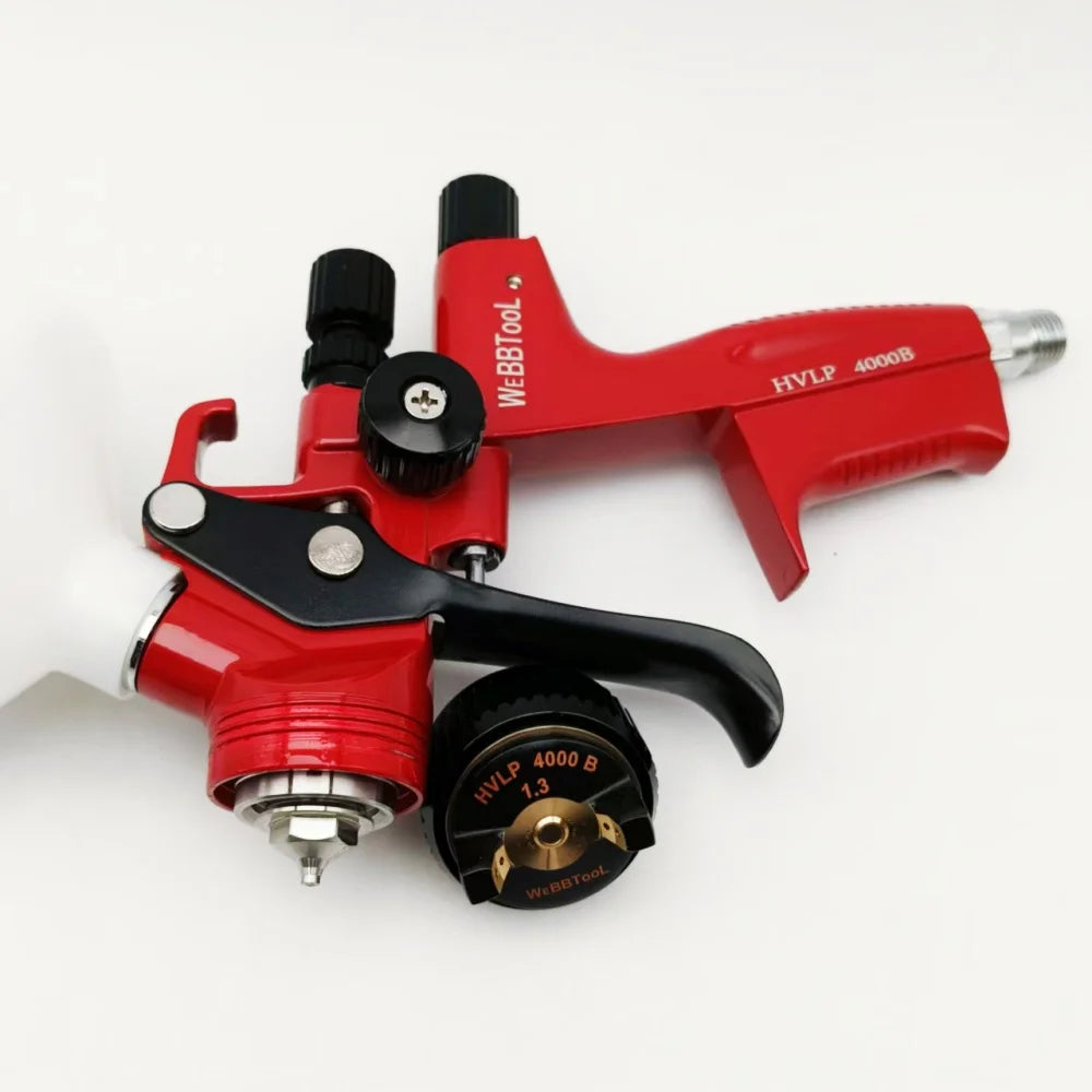 Pistola a spruzzo per vernice 4000B HVLP Ugello da 1,3 mm Pistola per strumenti a spruzzo ad alta atomizzazione per auto per spruzzatura professionale