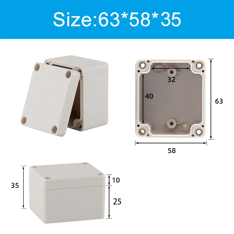Scatola di giunzione in plastica ABS serie F Cavo a vite Scatola di giunzione impermeabile personalizzata Custodia per scatola di giunzione elettrica esterna Ip66