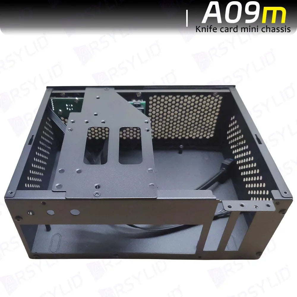 A09m 3.8L ITX Telaio Coltello Scheda A4 HTPC Computer portatile Supporto PC PCIe 2.5' SSD Drive Mini IPC Flex PSU Case