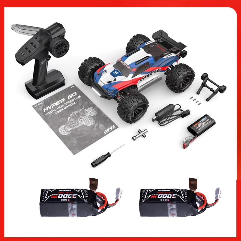 Nuova Auto RC Hyper Go MJX 1/16 16212 16213 16218, Monster Truck Brushless da Arrampicata e Corsa 4WD Fuoristrada ad Alta Velocità con Telecomando