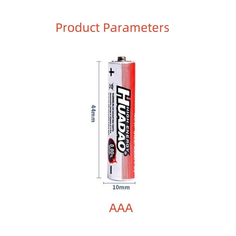 2-80 Batterie AAA 1.5V R03 Monouso al Zinco per Luci LED, Mouse, Calcolatrici, Giocattoli Elettrici, Telecomandi