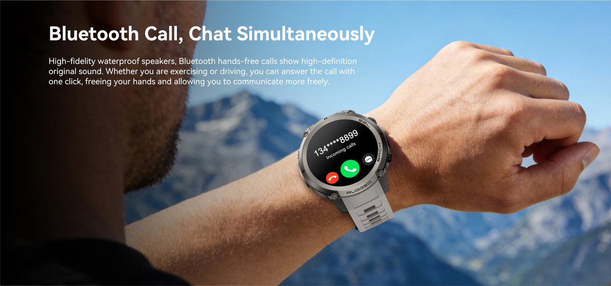 2026 NUOVO Smartwatch con Mappe Offline per Uomo, Display AMOLED HD da 1,43 Pollici, GPS Esterno Integrato, Bussola, Altimetro, Impermeabile 5ATM, Orologio Sportivo per Nuoto, Ciclismo e Corsa