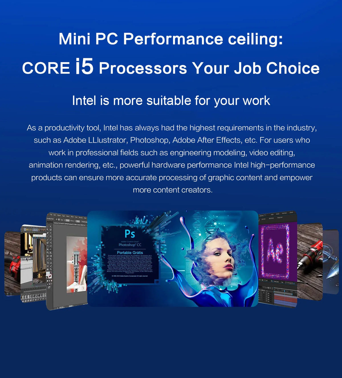 Mini PC Mllse M5 Processore Intel Core I5-8257U 16Gb Ram Ddr4 512Gb Ssd Wifi 6 Bluetooth 5.3 Win 11 Pro