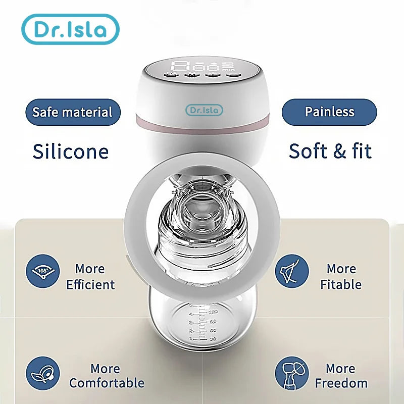 MAMIJOY Tiralatte elettrico portatile USB ricaricabile Silenzioso Estrattore di latte portatile Mungitore automatico Comfort Allattamento al seno
