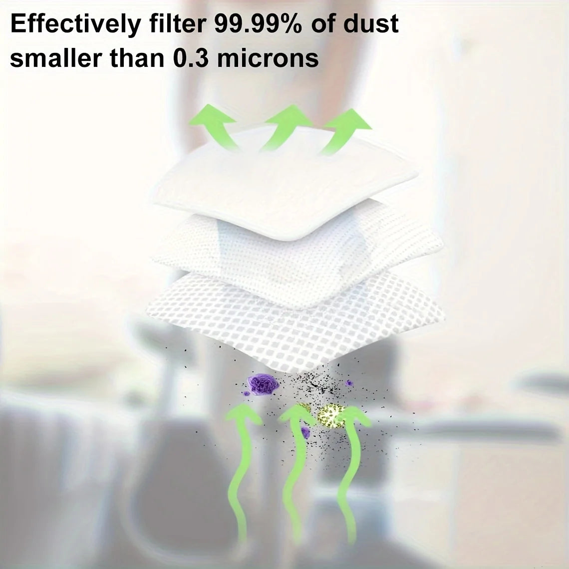 10 confezioni di sacchetti per aspirapolvere VK200 di ricambio per filtro Vorwerk Kobold VK200 FP200, Premium adatto per soffianti di allergie