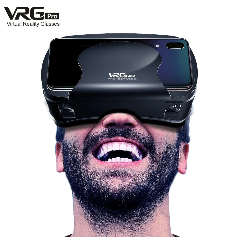 VRG Pro Realtà Virtuale Occhiali VR Dispositivi per cuffie Viar 3D Occhiali per casco Lenti Smart per Smartphone Cellulare Set di giochi per dispositivi mobili