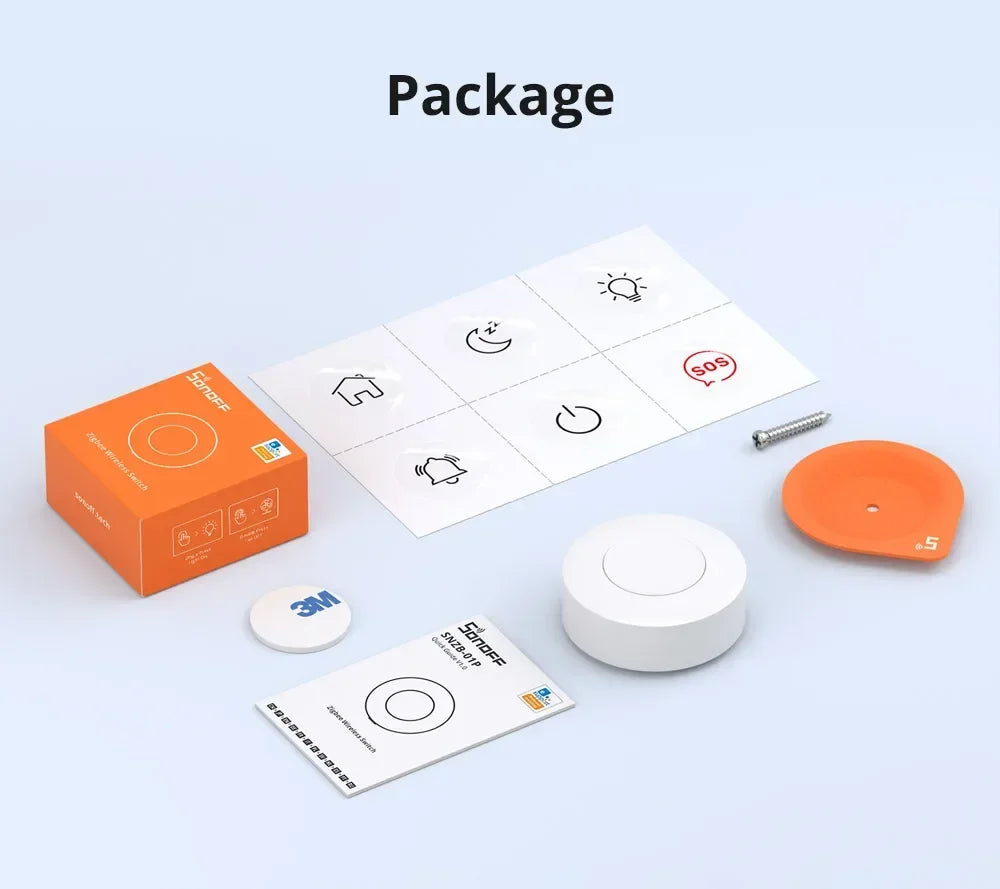 SONOFF SNZB-01P SNZB 01P Sonoff Interruttore wireless Zigbee Interruttore di scena Controllo bidirezionale con TX Ultimate Interruttore a parete Scena intelligente