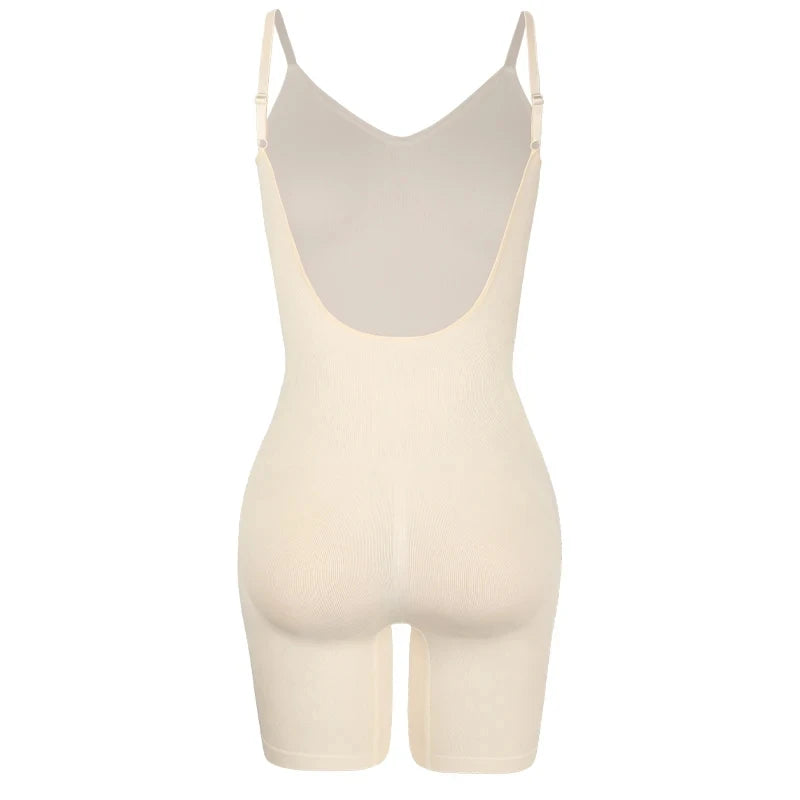 Nuovo Body Modellante a Vita Bassa da Donna in Rete, con Effetto Solleva Glutei, Liscio, Senza Schienale, Modellante Corpo, Contorno Snellente e Corsetto Pancia Piatta