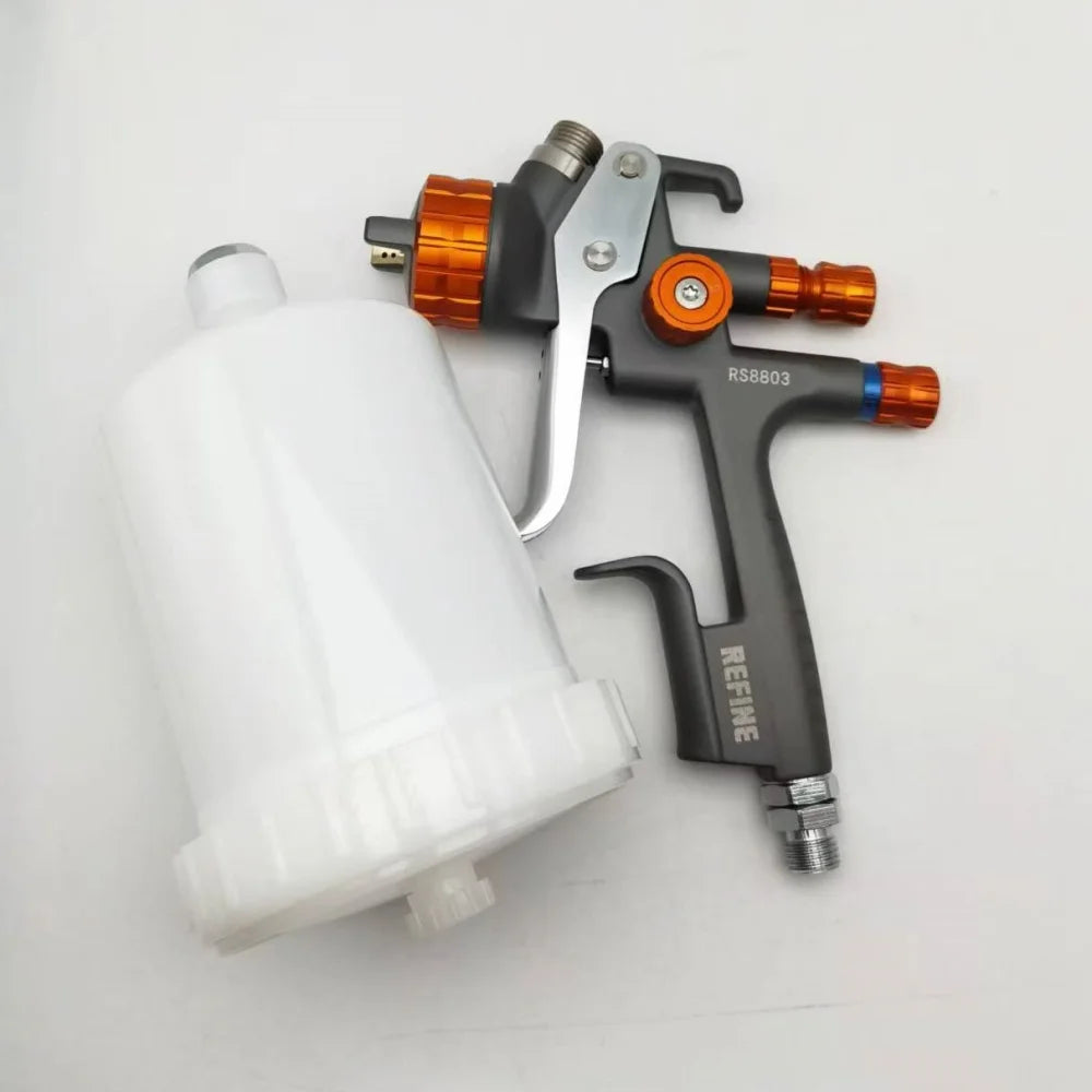 LVMP Pro RS8803 Pistola a spruzzo Ugello in acciaio inossidabile da 1,3 mm Pistola a spruzzo d'aria per vernice spray per auto Spruzzatore per vernice a base d'acqua