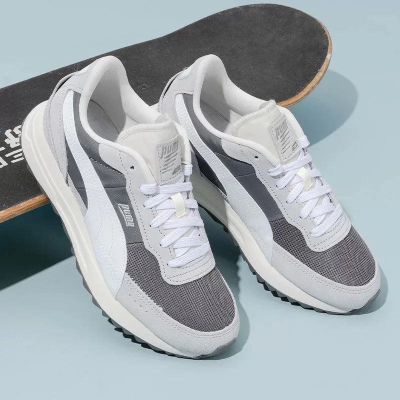 Sneaker Retro PUMA - Scarpe Sportive Trendy in Pelle Goffrata e Mesh Traspirante con Suola Spessa Antiscivolo - 397377-08