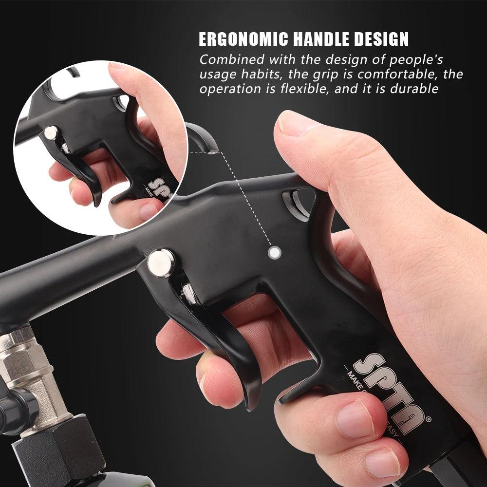 Pistola per la pulizia degli interni dell'auto SPTA Spray per rivestimento ad aria compressa con strumento multifunzione per bottiglie per i dettagli automatici