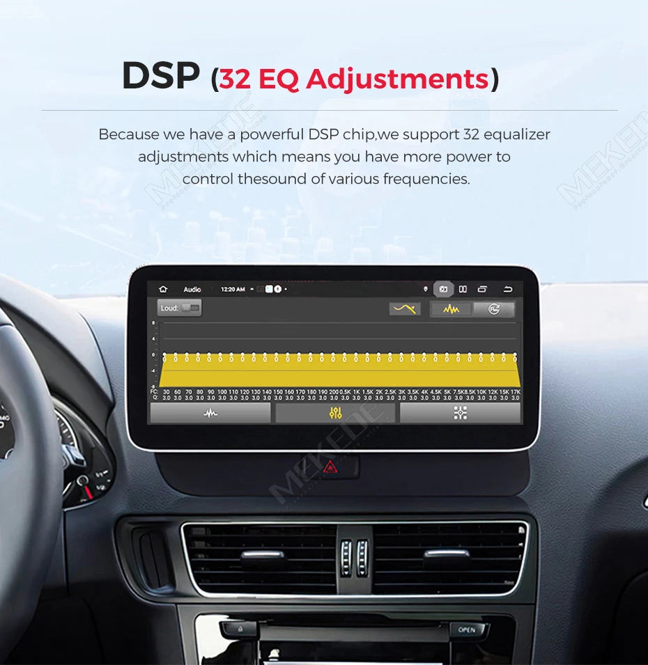 Schermo da 8,8 pollici, stile originale, sistema multimediale wireless con CarPlay e Android Auto per Audi Q5 2010-2017, 4G LTE, WiFi, BT, navigazione GPS, autoradio Android, lettore video 4K.