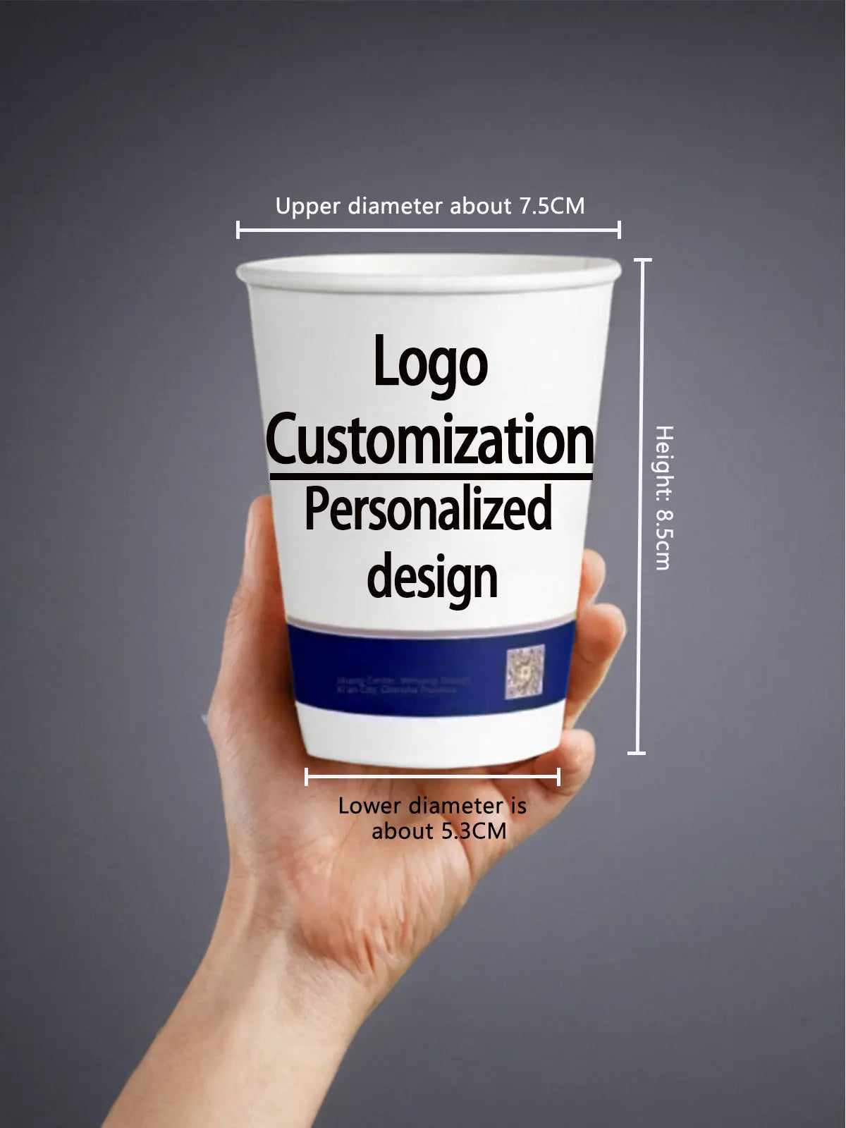 100/200 pezzi bicchieri di carta usa e getta 250ml bicchieri di carta tinta unita tazza di caffè tazza di latte tazza di carta per forniture per feste calde