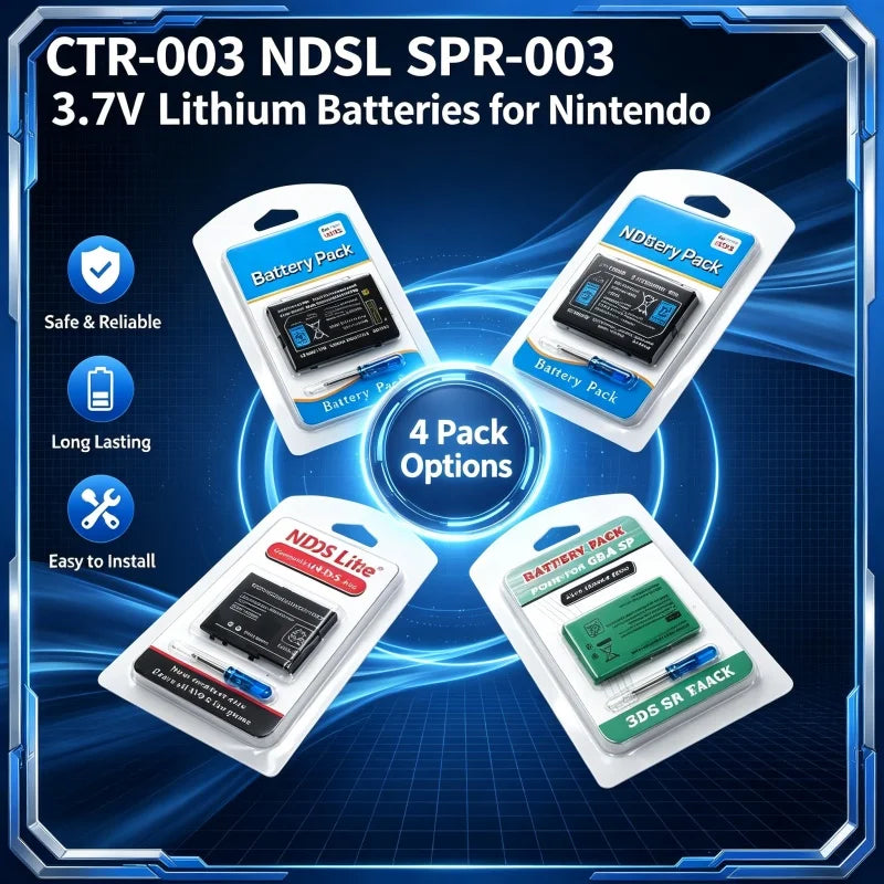 CTR-003 Batteria Host DSL SPR-003 Batterie al Litio 3.7V per Console di Gioco NEW 3DSLL 3DSXL N3DS 2DS GBA SP Gameboy