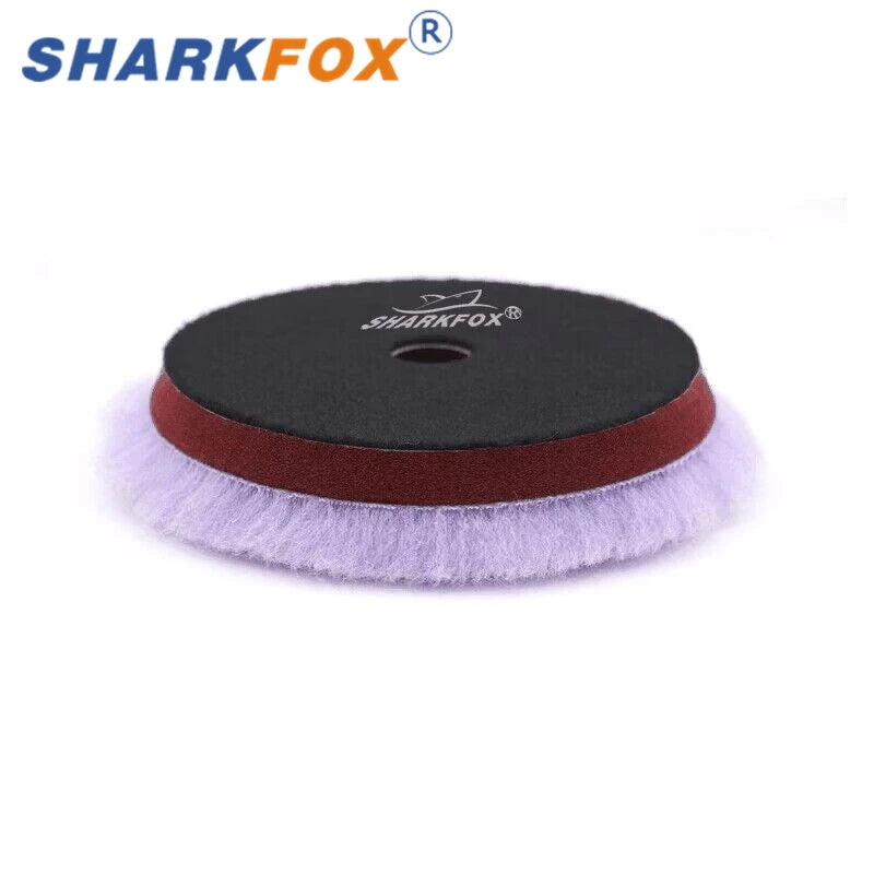 Sharkfox 5 "/6 pollici Lana Lucidatura Disco Auto Ceretta Lucidatura Tampone di Lucidatura Auto Vernice Cura Lucidatore Pad Auto Lavaggio Accessori