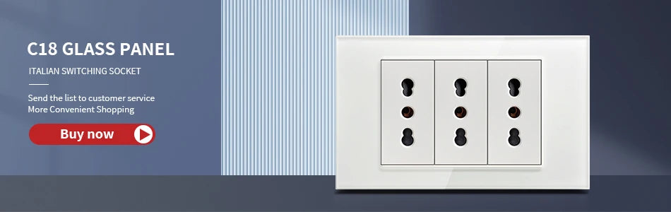 DELEFU Presa a Muro in Vetro Temperato Nero con USB Type-C per Ricarica Rapida, Interruttore Schuko, TV Sat, Telefono, Campanello, Italia/Cile