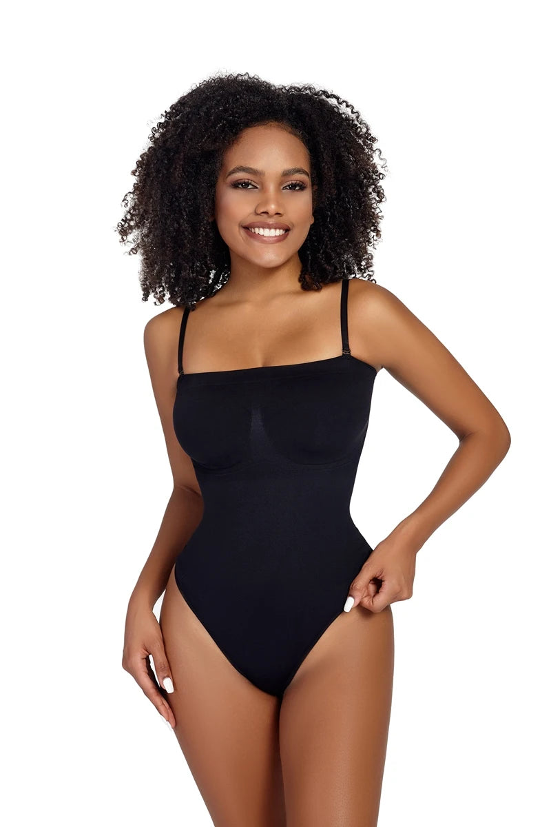Body senza spalline donna perizoma Shapewear Tummy Control Body Shaper Off spalla top un pezzo vita Trainer intimo Skinny